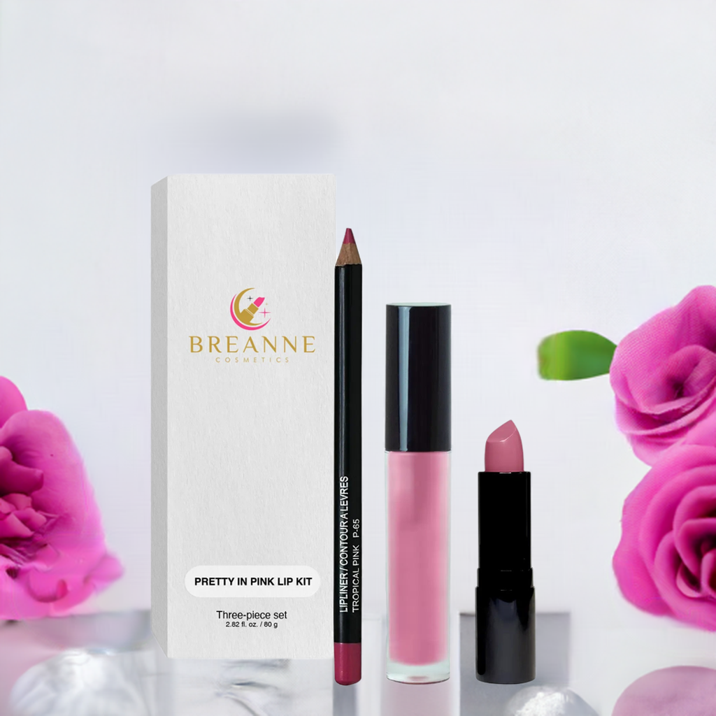 Lip Kit - Pretty In Pink - Breanne Cosmetics