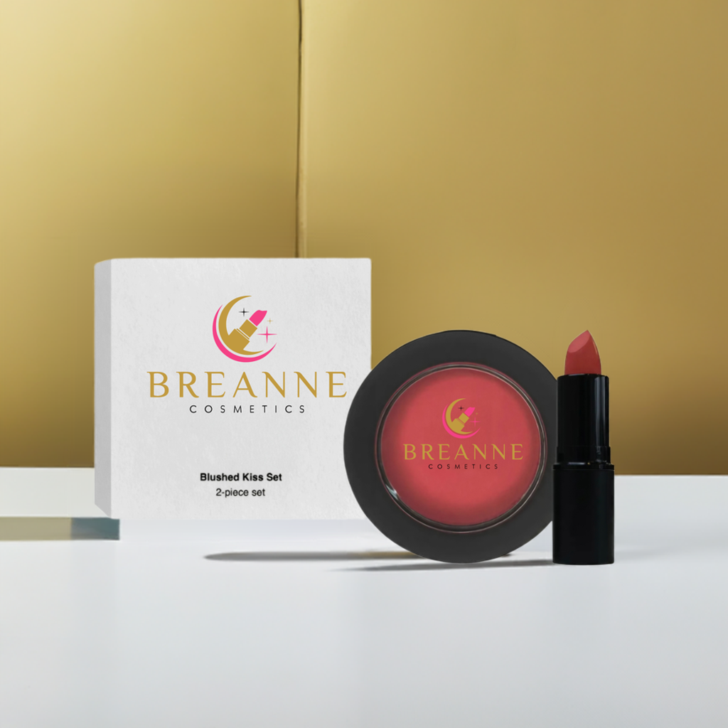 Blushed Kiss Lipstick & Blush Set - Breanne Cosmetics