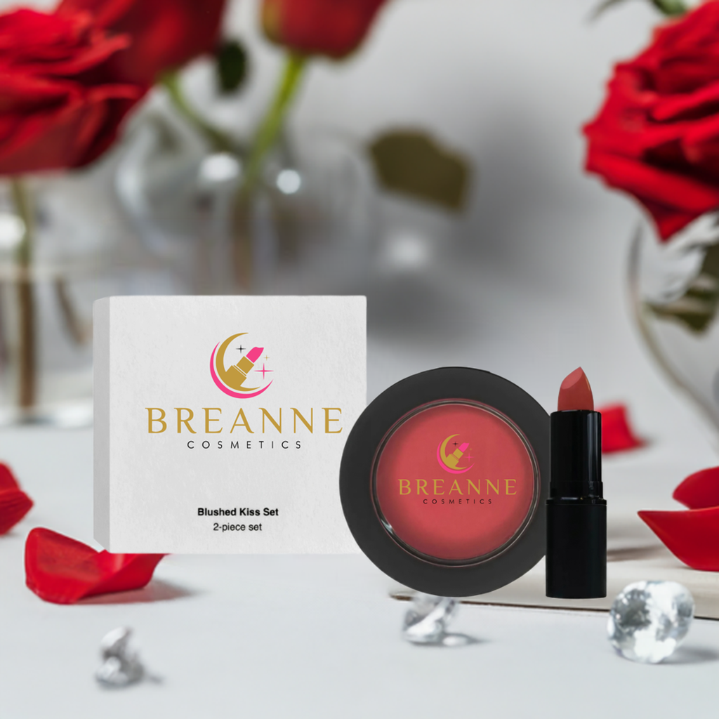 Blushed Kiss Lipstick & Blush Set - Breanne Cosmetics