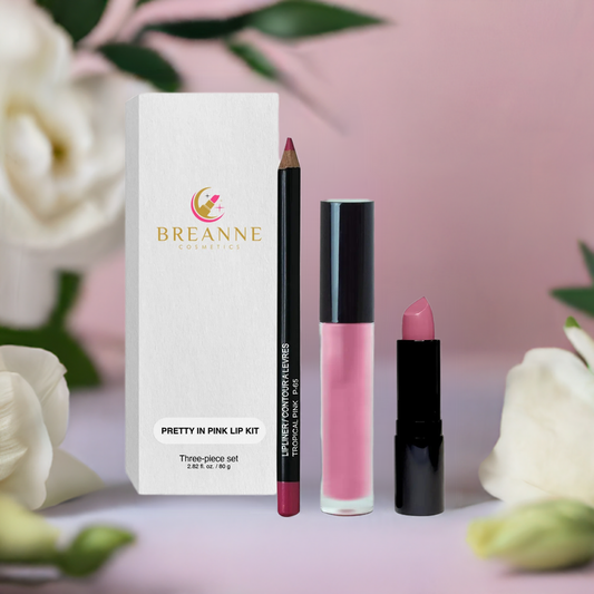 Lip Kit - Pretty In Pink - Breanne Cosmetics