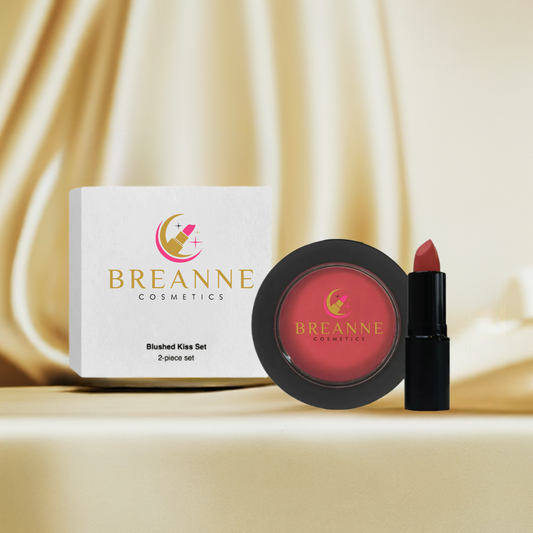 Blushed Kiss Lipstick & Blush Set - Breanne Cosmetics