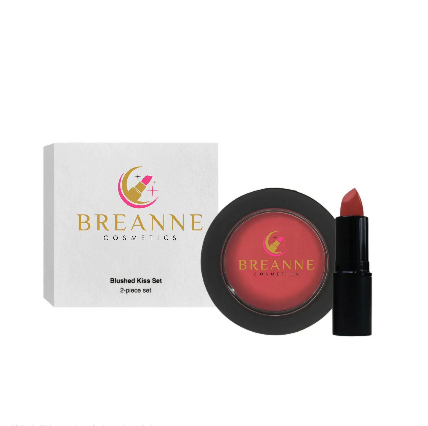 Blushed Kiss Lipstick & Blush Set - Breanne Cosmetics